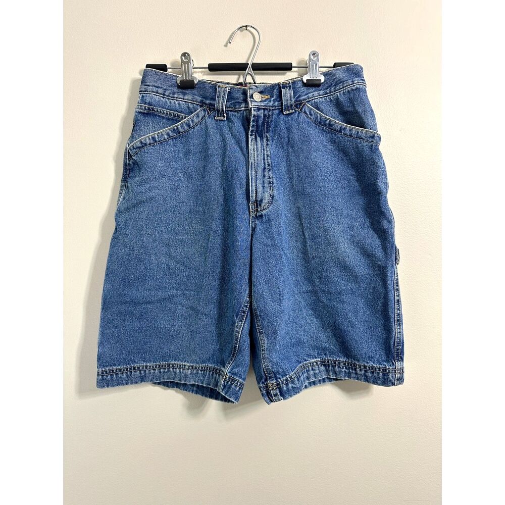 Old Navy Vintage Denim Shorts W32 Carpenter Style Blue Jean Shorts 90s Baggy Fit